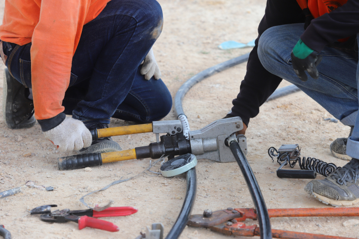 Workers in training program.